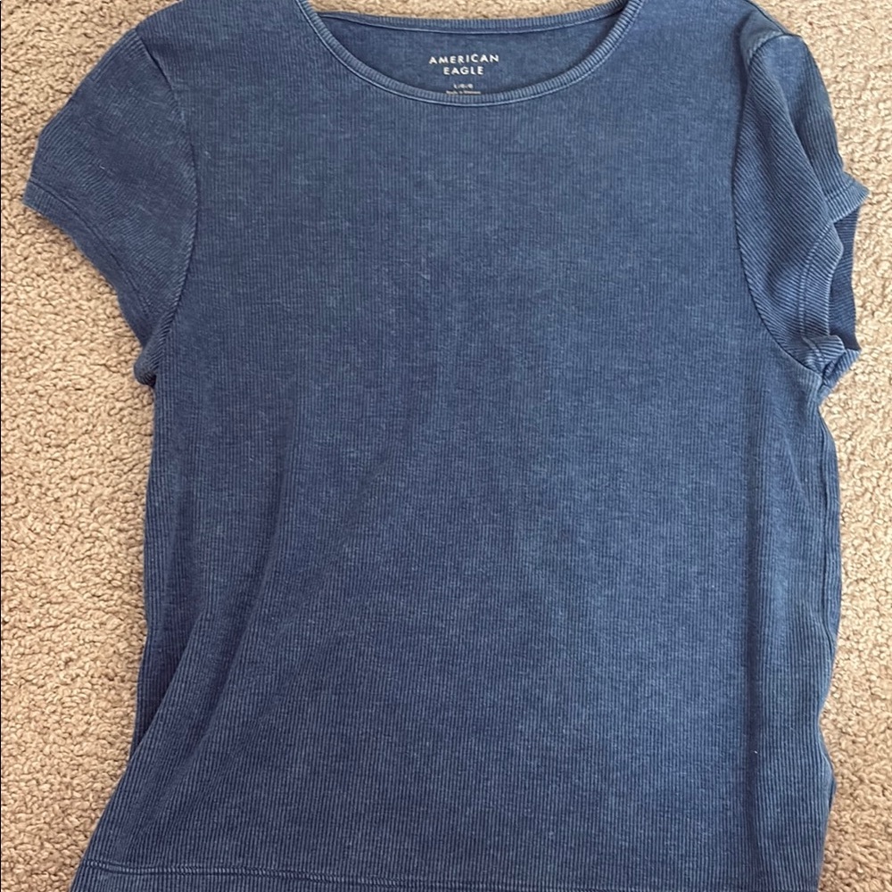 American Eagle Outfitters Short Sleeve Blue Tee